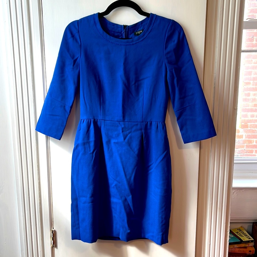 Long-sleeved JCrew lined dress.